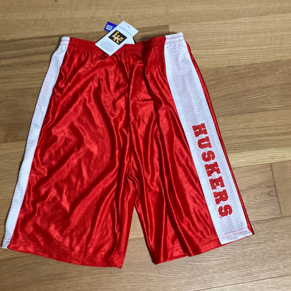 Youth large (YL) Nebraska Cornhusker red shorts. New!